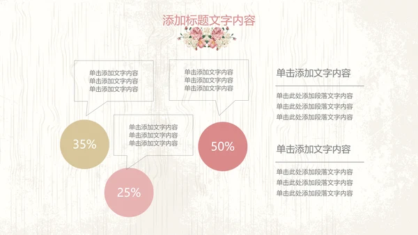 唯美欧式花纹手绘水彩复古PPT模板