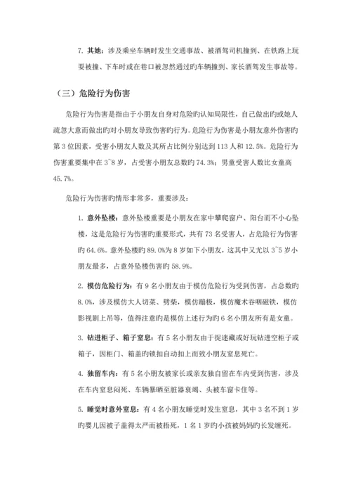 儿童意外伤害专题研究报告.docx
