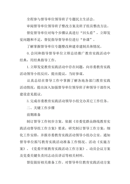 市委党的群众路线教育实践活动督导组督导工作专项方案.docx