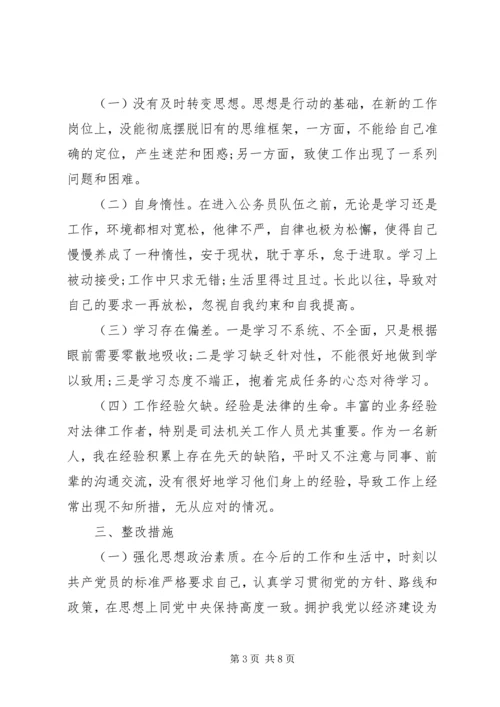 检察官党员党性分析报告范文.docx