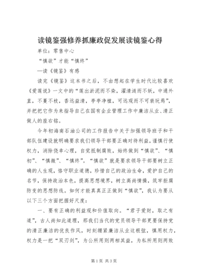 读镜鉴强修养抓廉政促发展读镜鉴心得_1.docx