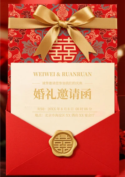通用婚礼邀请函(喜帖)