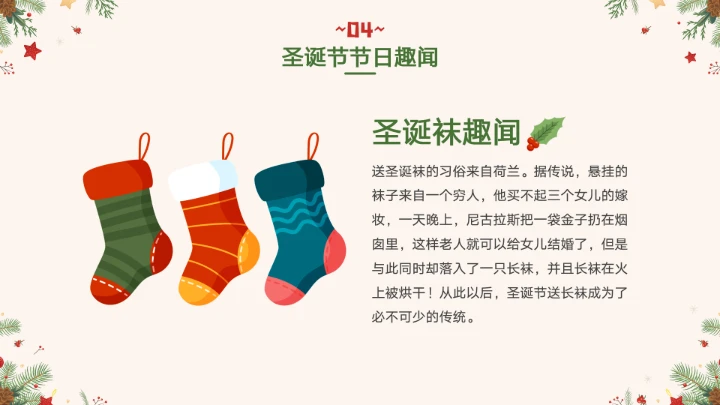 圣诞节节日介绍PPT