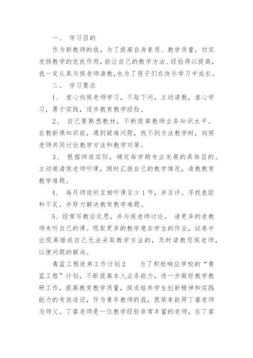 青蓝工程徒弟工作计划.docx