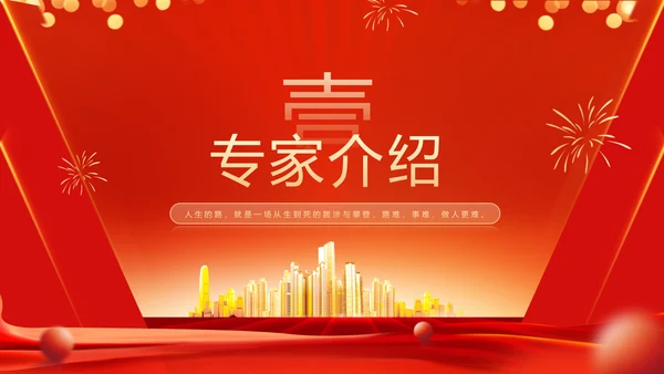 欢迎专家欢迎仪式PPT模板