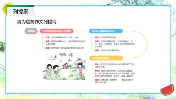 统编版三年级语文下册单元作文能力提升第二单元+习作：看图话，写一写（教学课件）