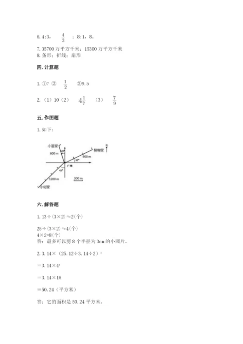 小学六年级上册数学期末测试卷及答案（真题汇编）.docx