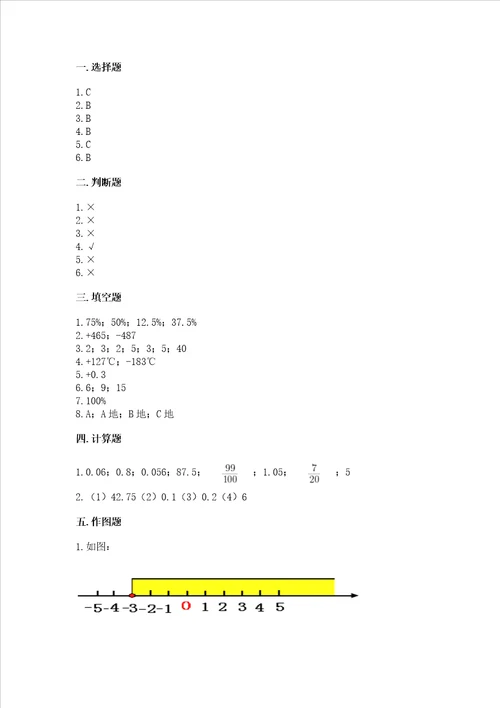 六年级数学小升初期末测试卷及完整答案有一套
