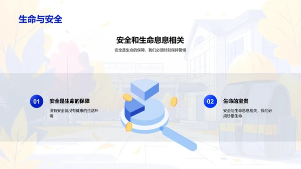 校园安全保卫讲座PPT模板