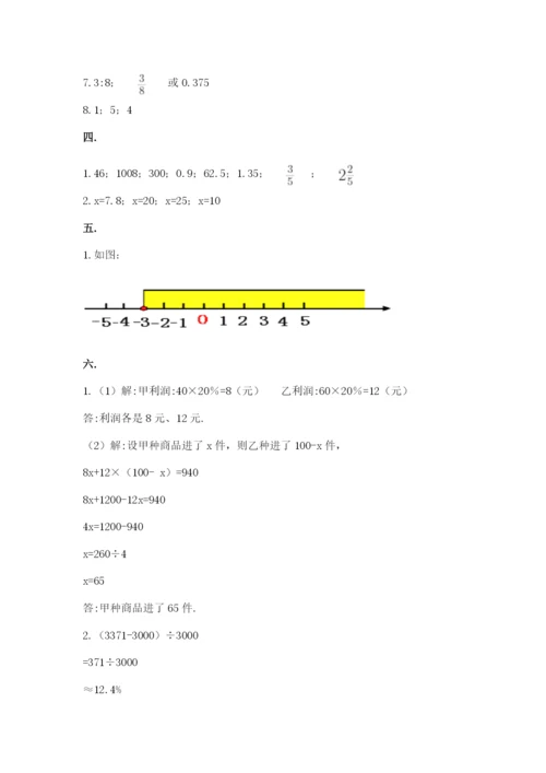 北京海淀区小升初数学试卷附参考答案（基础题）.docx