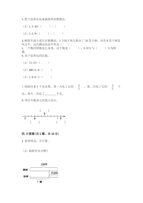 人教版六年级上册数学期末测试卷（夺分金卷）.docx