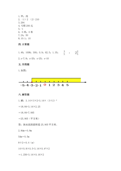 小学六年级下册数学期末卷含答案【新】.docx