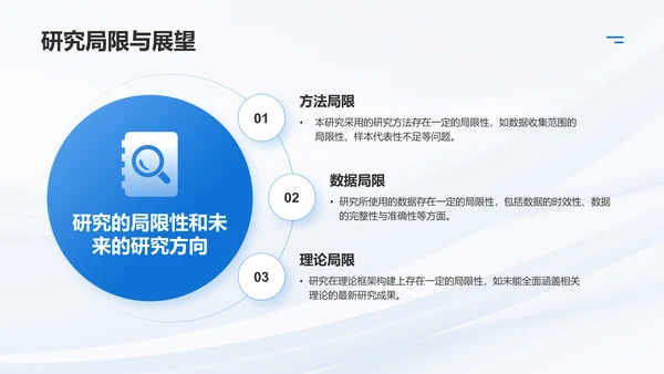 蓝色简约风毕业论文答辩PPT模板