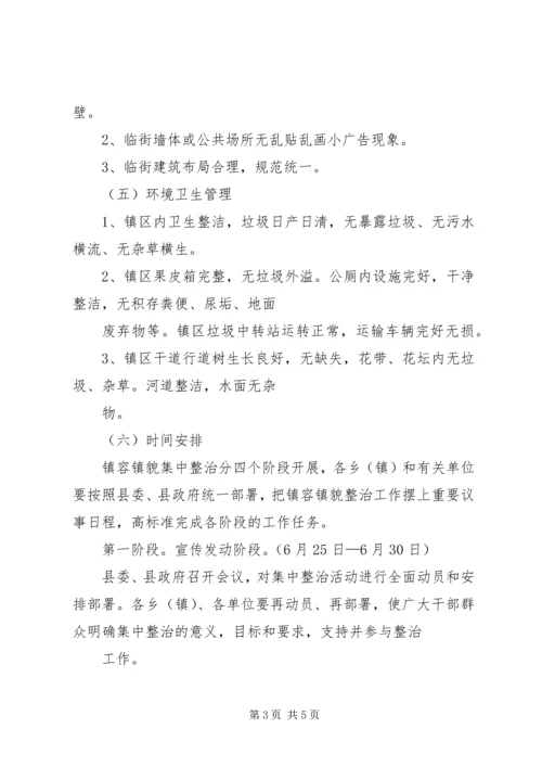 镇容镇貌管理实施方案.docx