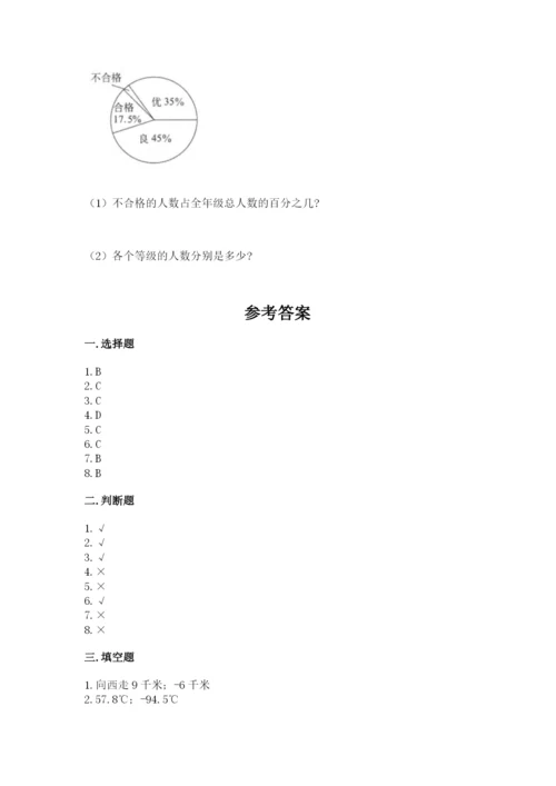 北师大版小学六年级下册数学期末检测试题含答案【轻巧夺冠】.docx