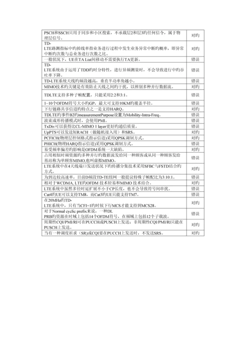 2023年LTE题库判断题.docx