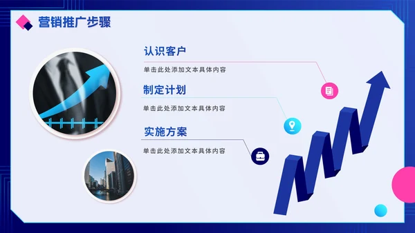渐变蓝色互联网电商销售计划PPT模板
