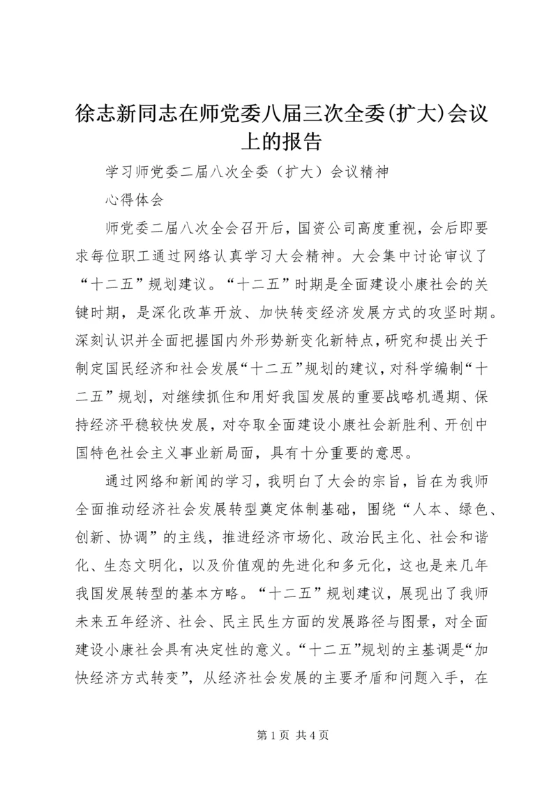 徐志新同志在师党委八届三次全委(扩大)会议上的报告 (3).docx