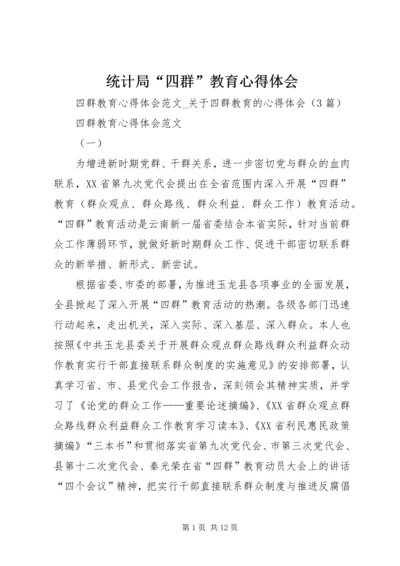 统计局“四群”教育心得体会 (3).docx