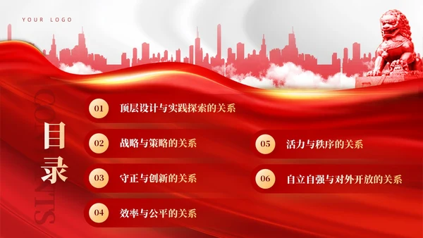 红色党建推进中国式现代化需要处理好若干重大关系党课课件PPT