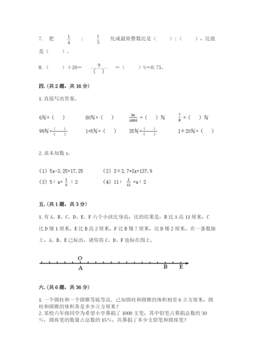 洛阳市小学数学小升初试卷附答案（a卷）.docx