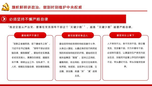 树牢理想信念做忠诚干净担当的合格共产党员党课PPT