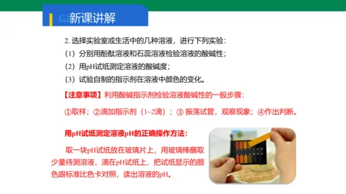 实验活动7 溶液酸碱性的检验 课件