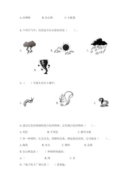 教科版科学二年级上册期末测试卷【夺冠系列】.docx