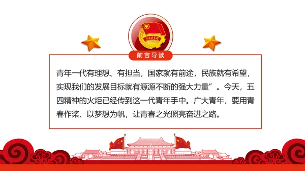 弘扬五四精神做新时代有为青年PPT