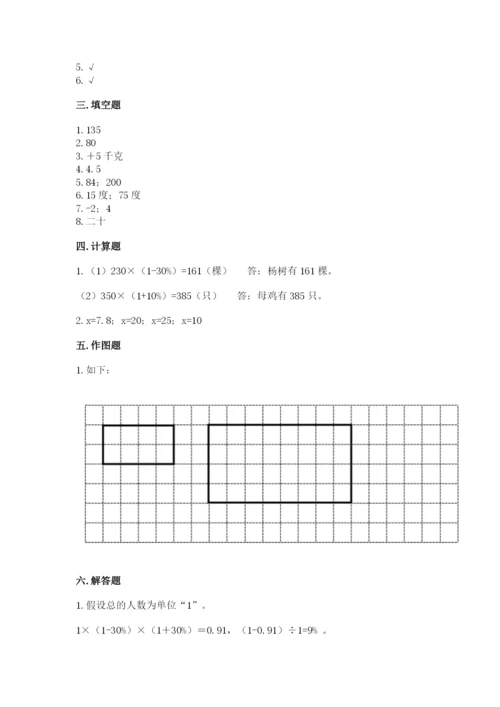 南京市雨花台区六年级下册数学期末测试卷学生专用.docx