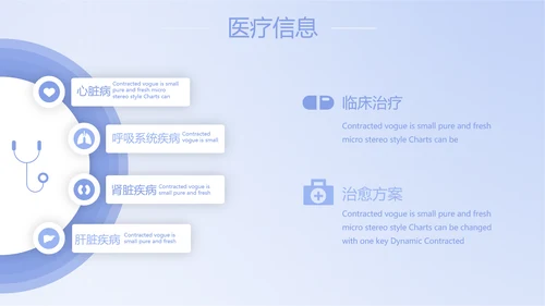 蓝色简约智能医疗工作总结汇报动态PPT模板