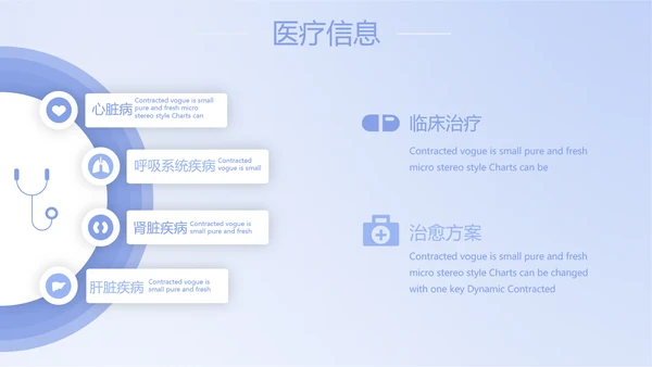 蓝色简约智能医疗工作总结汇报动态PPT模板