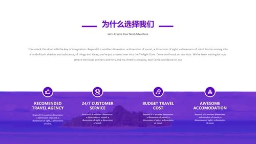 旅游景点旅行社旅行旅游行业动态PPT模板