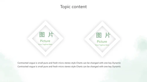 绿色小清新述职报告PPT动态模板