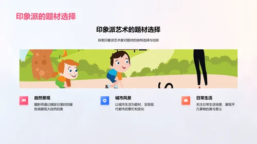印象派艺术解读PPT模板