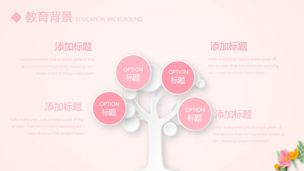 文艺小清新自我介绍个人简历动态PPT模板