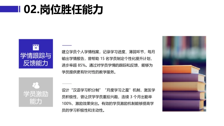 蓝色简约汉语言文学专业大学生求职综合展示职业生涯规划PPT