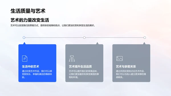 艺术润物生活PPT模板