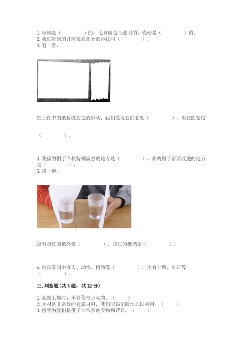 教科版小学二年级上册科学期末测试卷含完整答案（考点梳理）.docx