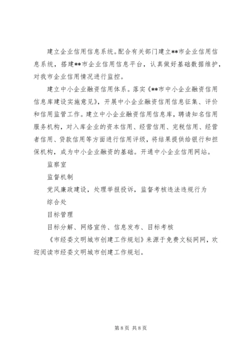 市经委文明城市创建工作规划 (2).docx