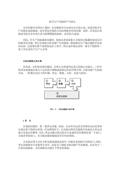 生产问题分析与解决讲义