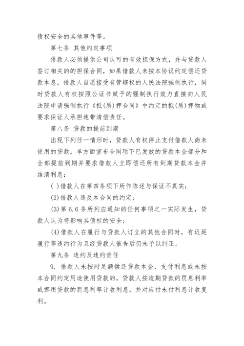 有限责任公司借款合同.docx