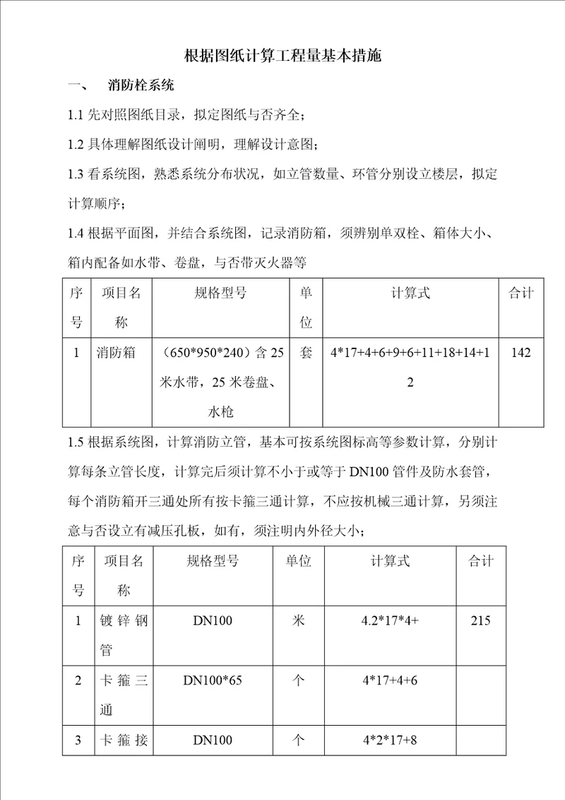 依据图纸计算关键工程量基本方法