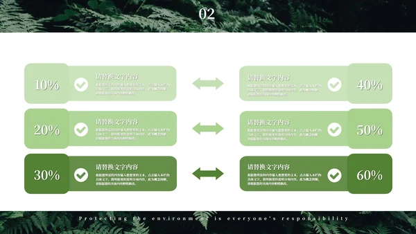 绿色简约大气风世界地球日PPT模板