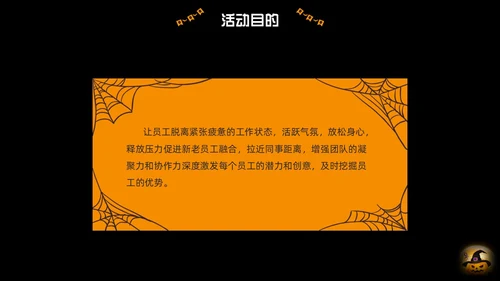 黑色卡通万圣节活动节日庆典PPT课件