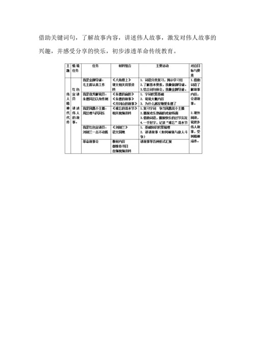 伟人精神代代传--二年级语文上册第六单元大单元教学设计.docx