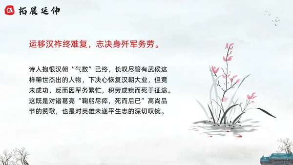 浅色水墨六年级语文上册PPT课件蜀相PPT模板宣传PPT动六年级语文上册课件