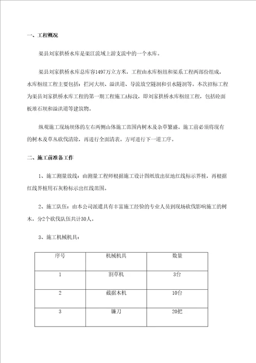 树木砍伐安全专项方案