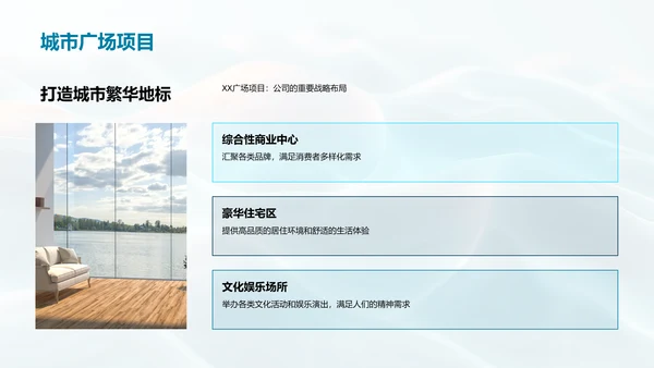 房产业绩与发展策略PPT模板