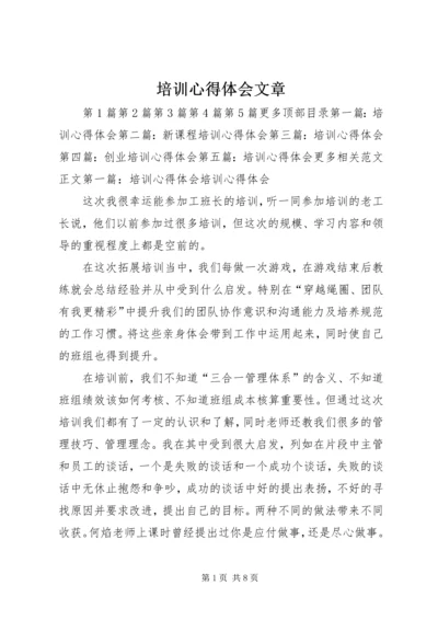 培训心得体会文章.docx